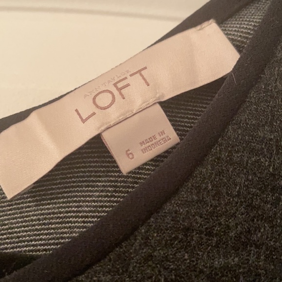 Black and Gray Dress - Office Wear - Picture 3 of 5